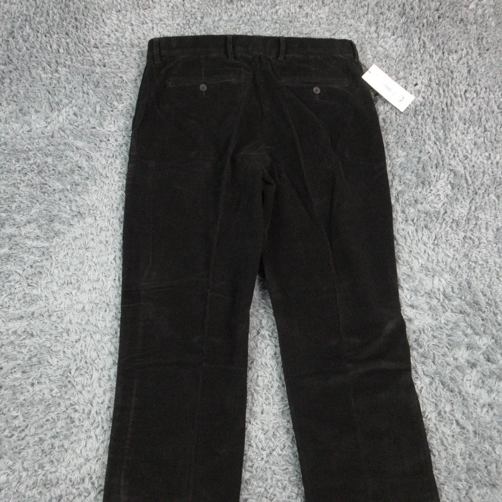 Roundtree & Yorke Mens 36x32 Black Luxury Corduroy CoreComfort Pants 36x30* NWT - Picture 14 of 16